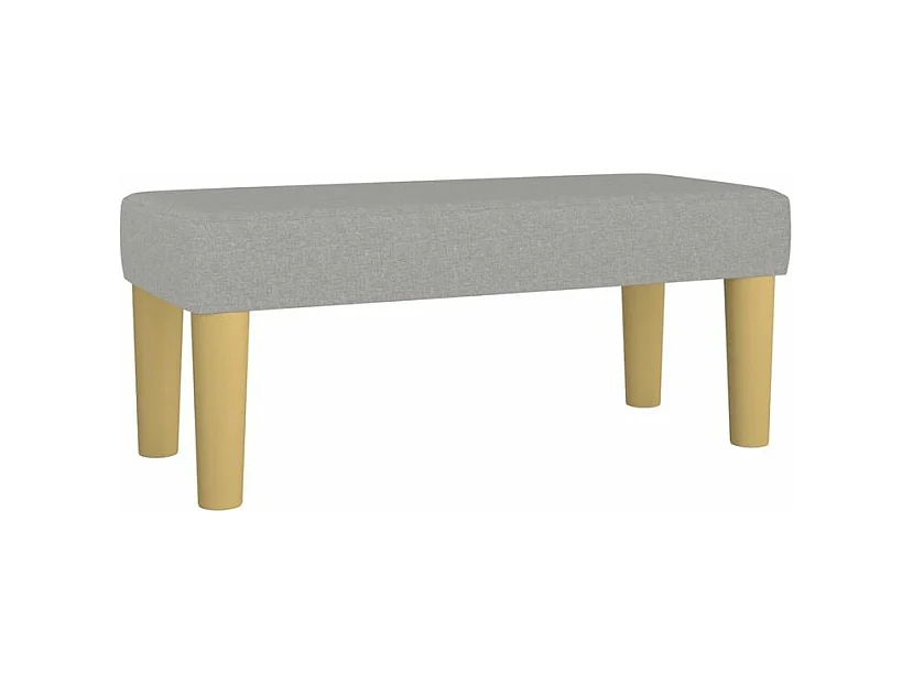 Sommier à lattes de lit avec matelas Gris clair 100x200 Tissu