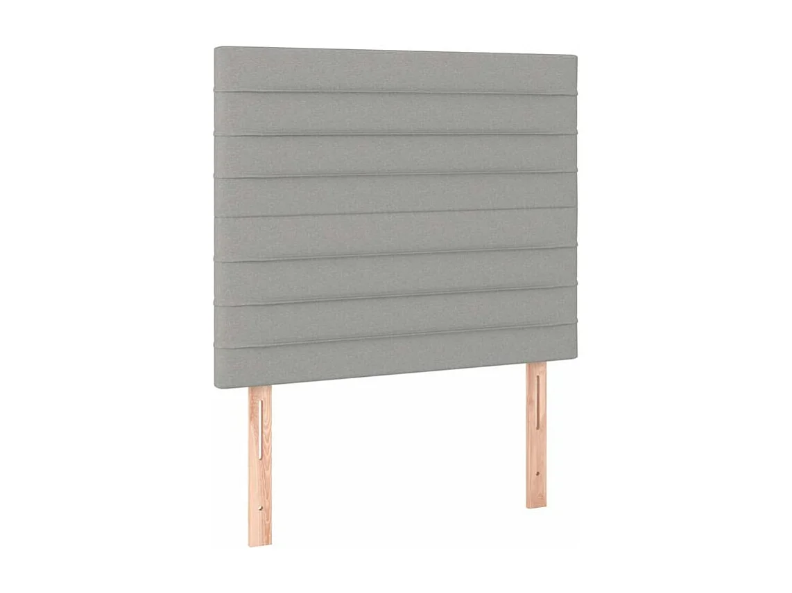 Sommier à lattes de lit avec matelas Gris clair 120x200 Tissu