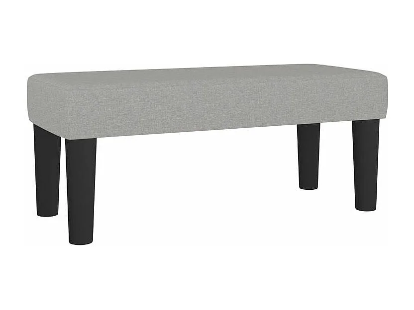 Sommier à lattes de lit avec matelas Gris clair 120x200 Tissu