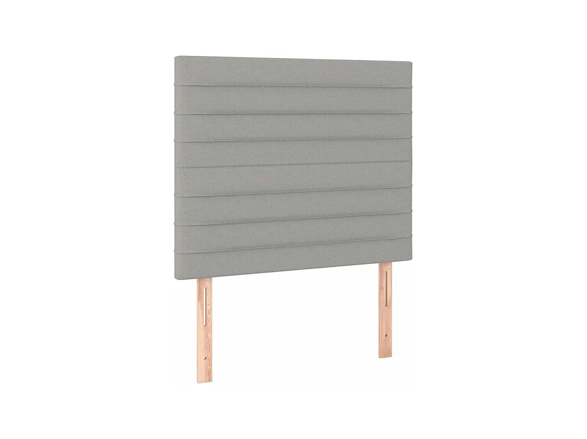 Sommier à lattes de lit avec matelas Gris clair 120x200 Tissu