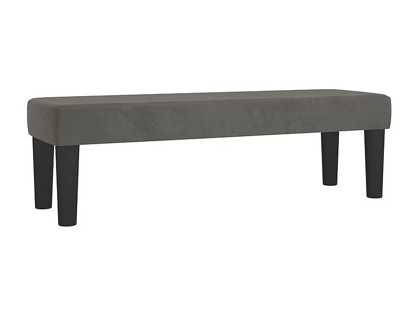 Sommier à lattes de lit et matelas Gris foncé 160x200 Velours