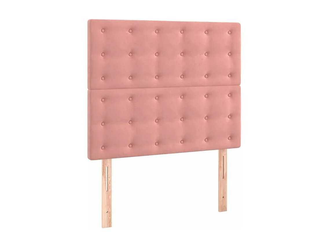 Sommier à lattes de lit et matelas Rose 80x200 Velours
