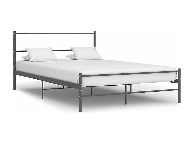 Lit adulte métal noir Tence 120x200