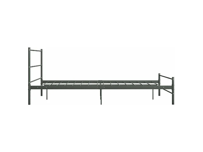 Lit adulte métal noir Tence 120x200