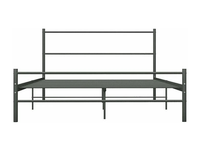 Lit adulte métal noir Tence 120x200