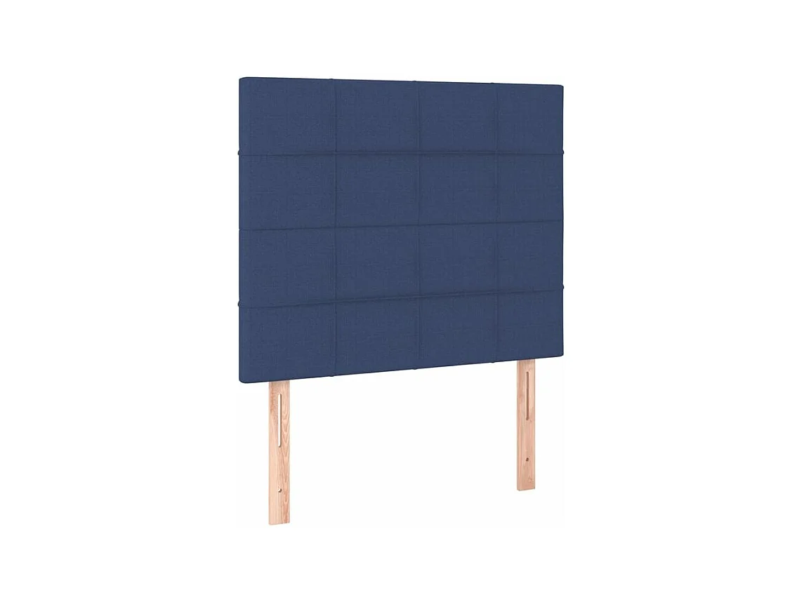Sommier à lattes de lit avec matelas Bleu 100x200 Tissu
