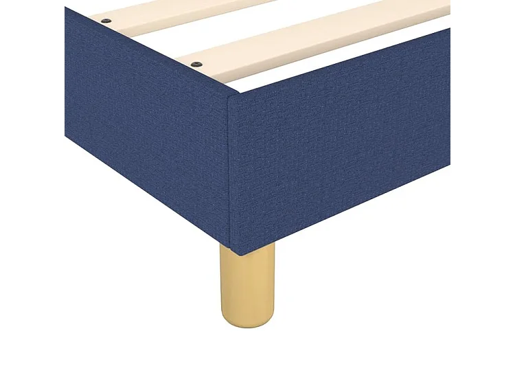 Sommier à lattes de lit avec matelas Bleu 140x190 Tissu