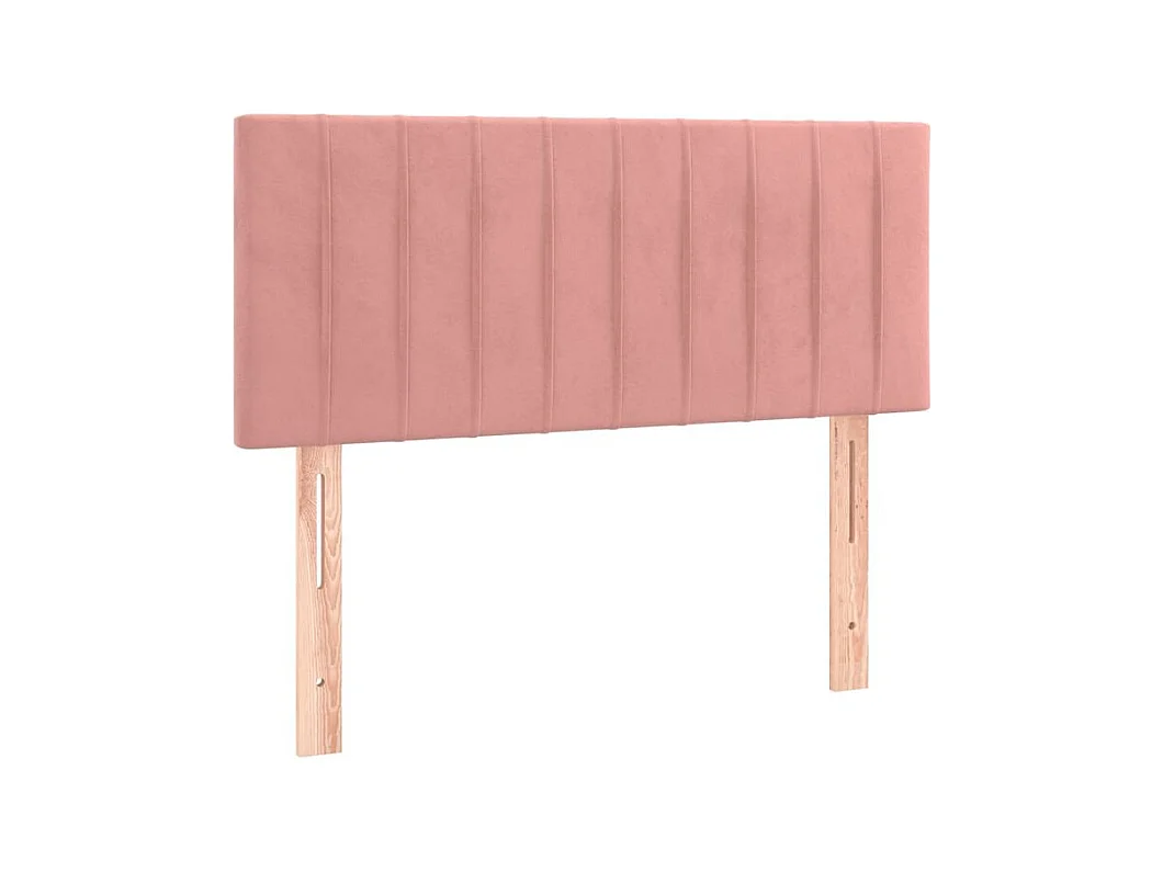 Sommier à lattes de lit avec matelas Rose 100x200 Velours