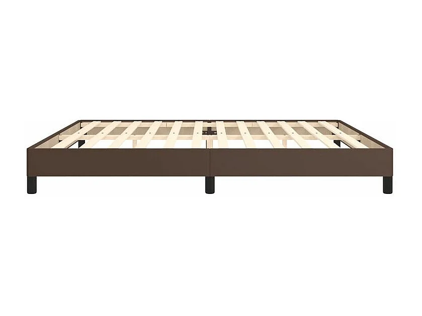 Cadre de lit Marron 200x200 Similicuir