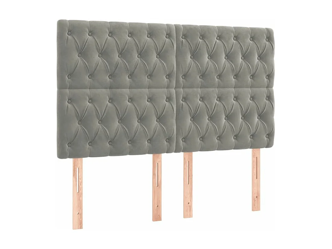 Sommier à lattes de lit matelas et LED Gris clair 180x200