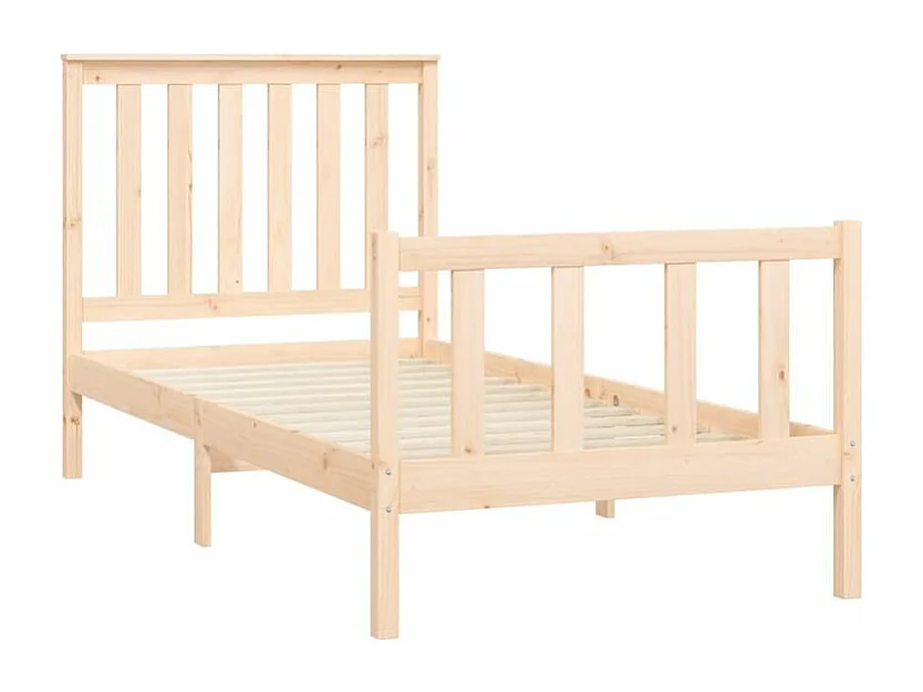 Cadre de lit et tête de lit 100x200 bois de pin massif