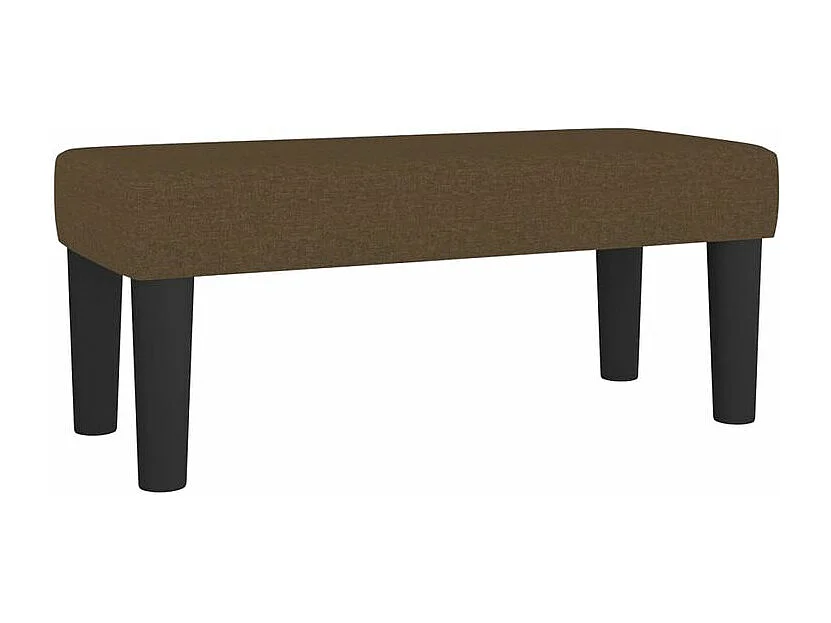 Sommier à lattes de lit avec matelas Marron foncé 100x200