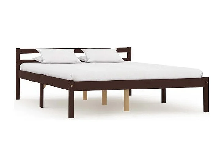 Lit adulte pin massif marron Dorma 120x200