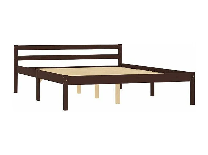 Lit adulte pin massif marron Dorma 120x200