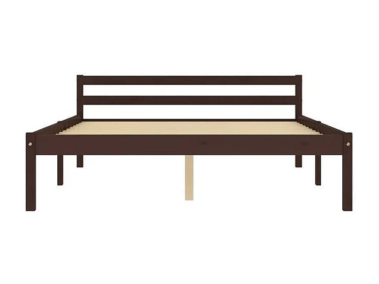 Lit adulte pin massif marron Dorma 120x200