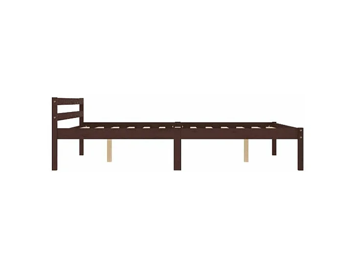 Lit adulte pin massif marron Dorma 120x200