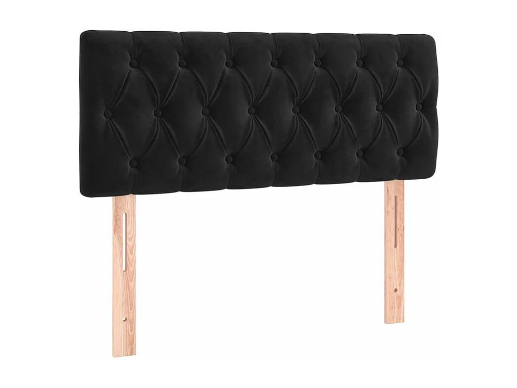 Sommier à lattes de lit avec matelas Noir 90x200 Velours