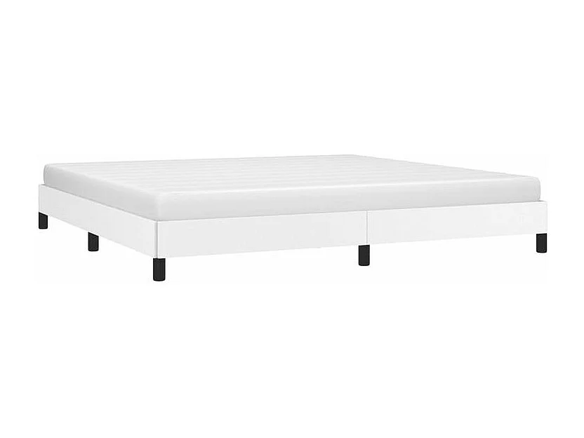 Cadre de lit Blanc 200x200 Similicuir