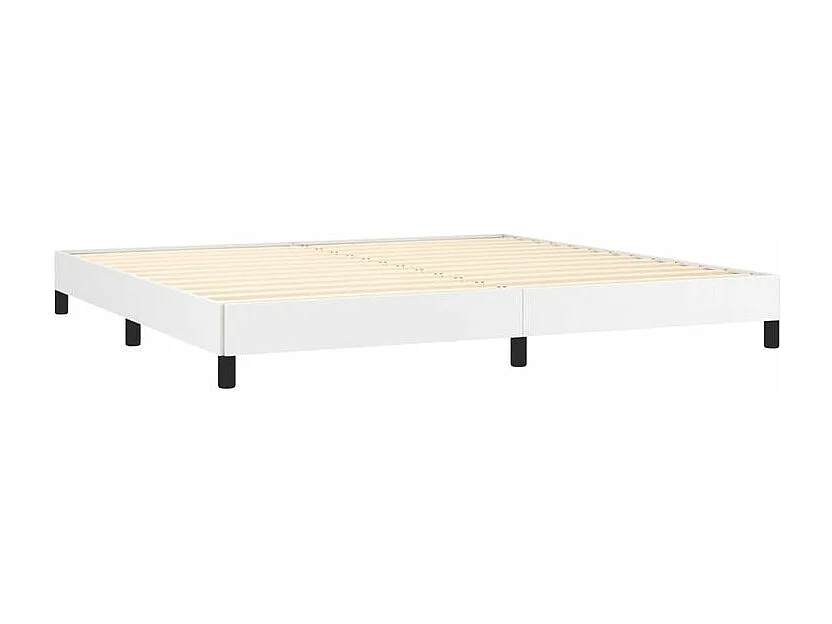 Cadre de lit Blanc 200x200 Similicuir