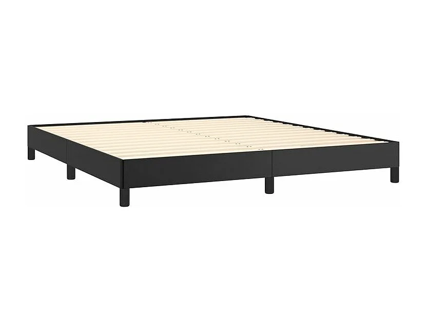 Bedframe kunstleer zwart 180x200 cm