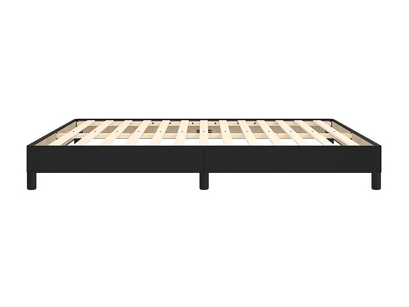 Bedframe kunstleer zwart 180x200 cm