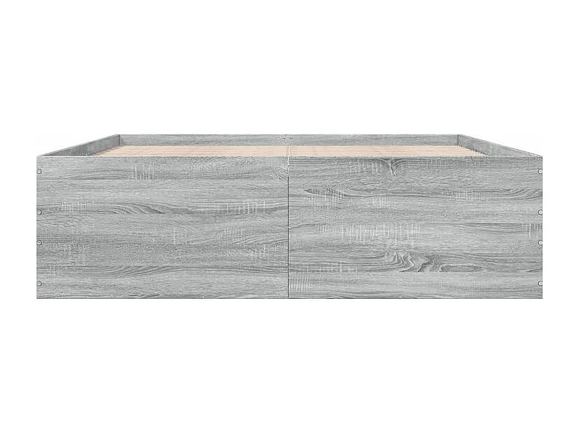 Cadre de lit sonoma gris 150x200 bois d'ingénierie