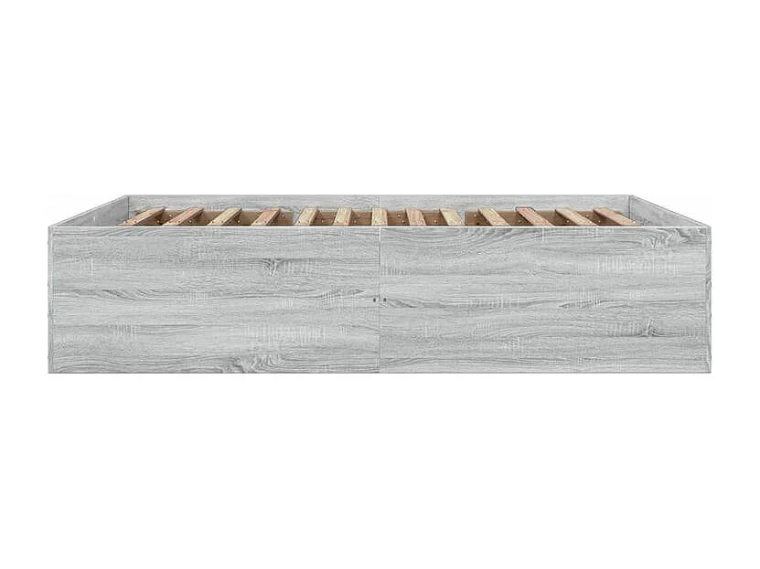 Cadre de lit sonoma gris 150x200 bois d'ingénierie