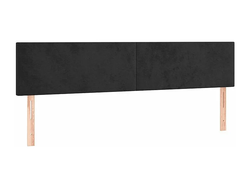 Sommier à lattes de lit avec matelas Noir 180x200 Velours