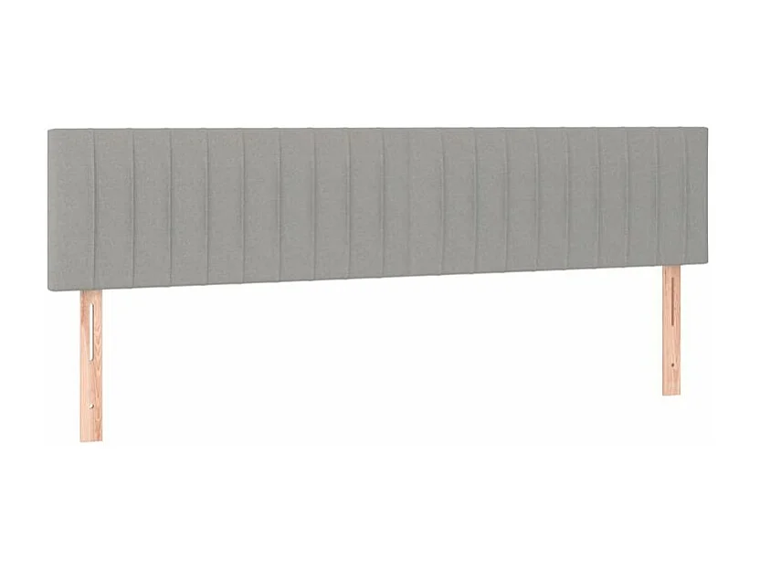 Sommier à lattes de lit avec matelas Gris clair 160x200 Tissu