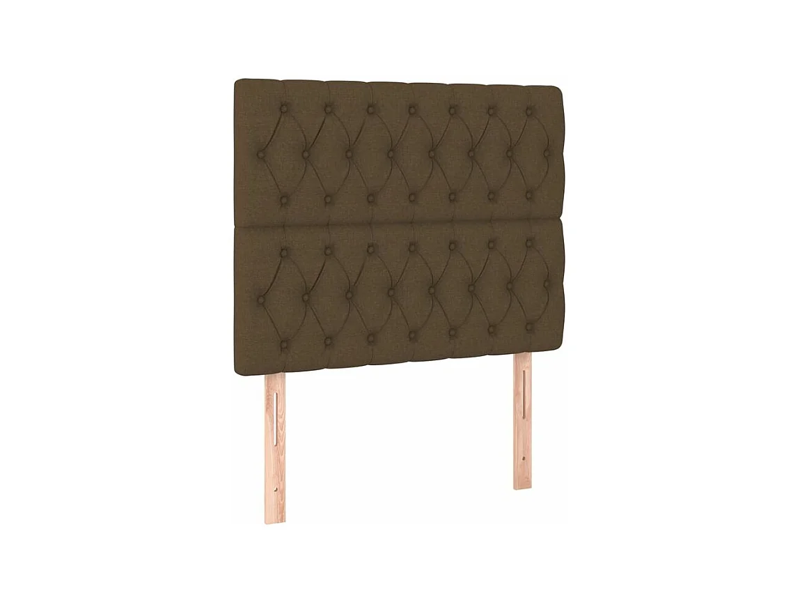 Sommier à lattes de lit avec matelas Marron foncé 100x200