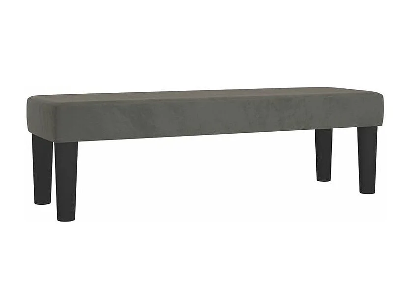 Sommier à lattes de lit et matelas Gris foncé 140x200 Velours