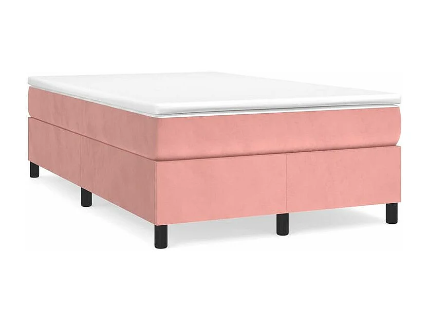 Sommier à lattes de lit avec matelas Rose 120x200 Velours
