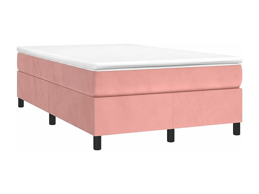 Sommier à lattes de lit avec matelas Rose 120x200 Velours