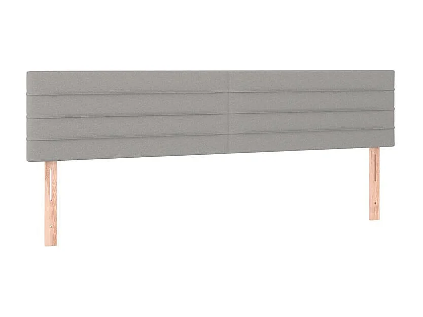 Sommier à lattes de lit avec matelas Gris clair 160x200 Tissu