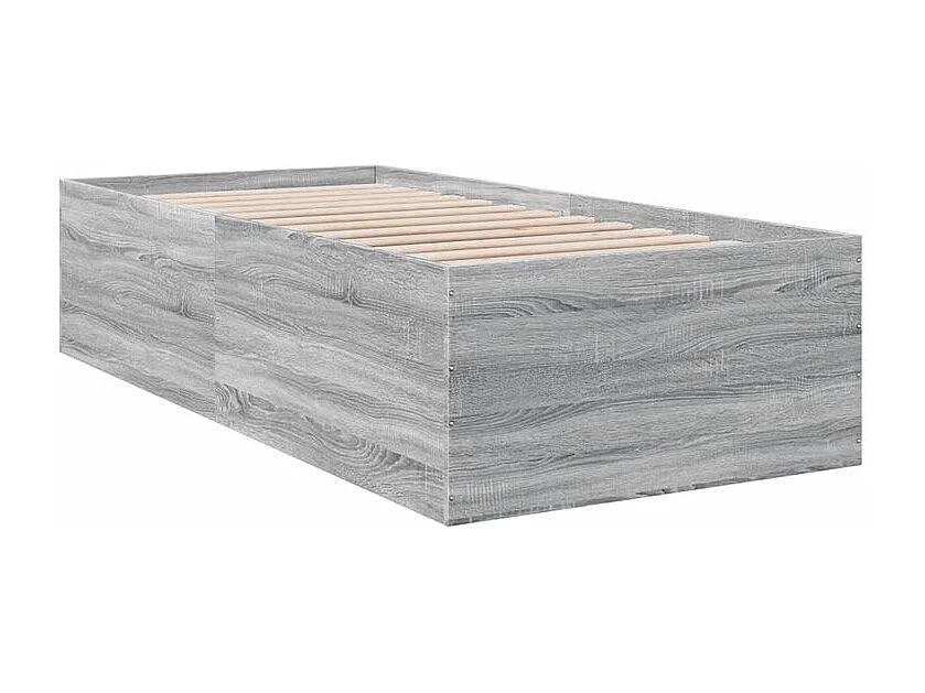 Cadre de lit sonoma gris 100x200 bois d'ingénierie