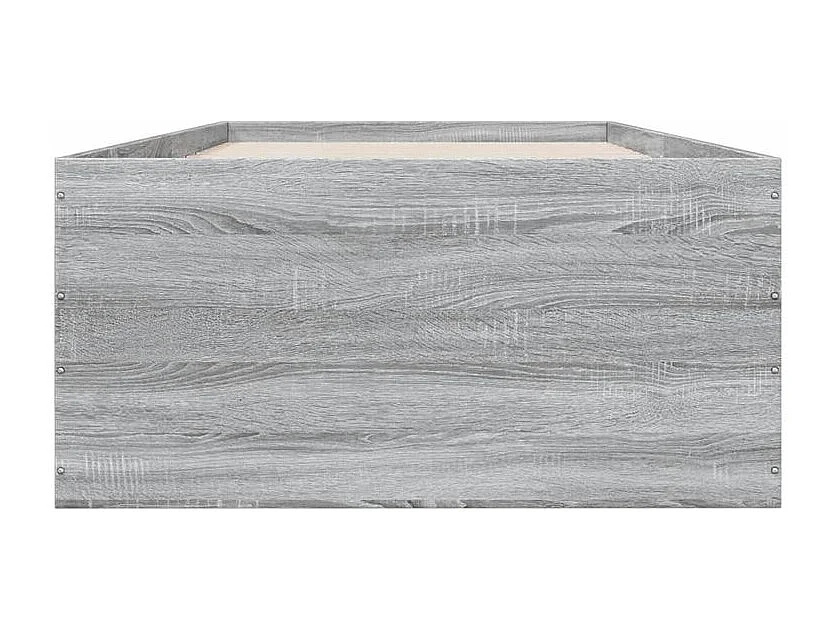 Cadre de lit sonoma gris 100x200 bois d'ingénierie