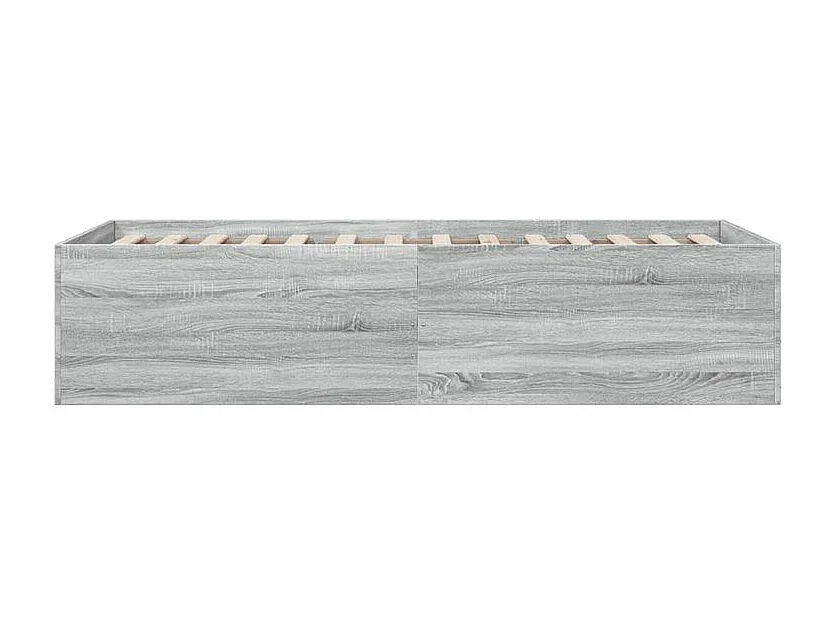 Cadre de lit sonoma gris 100x200 bois d'ingénierie
