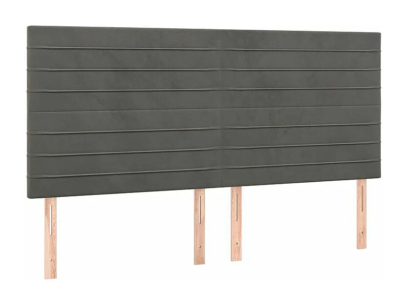 Sommier à lattes de lit avec matelas LED Gris foncé 160x200