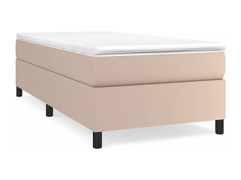Sommier à lattes de lit avec matelas Cappuccino 90x190