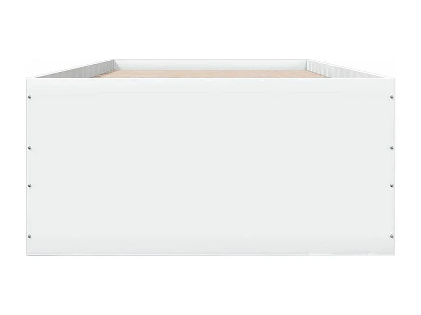 Cadre de lit blanc 100x200 bois d'ingénierie