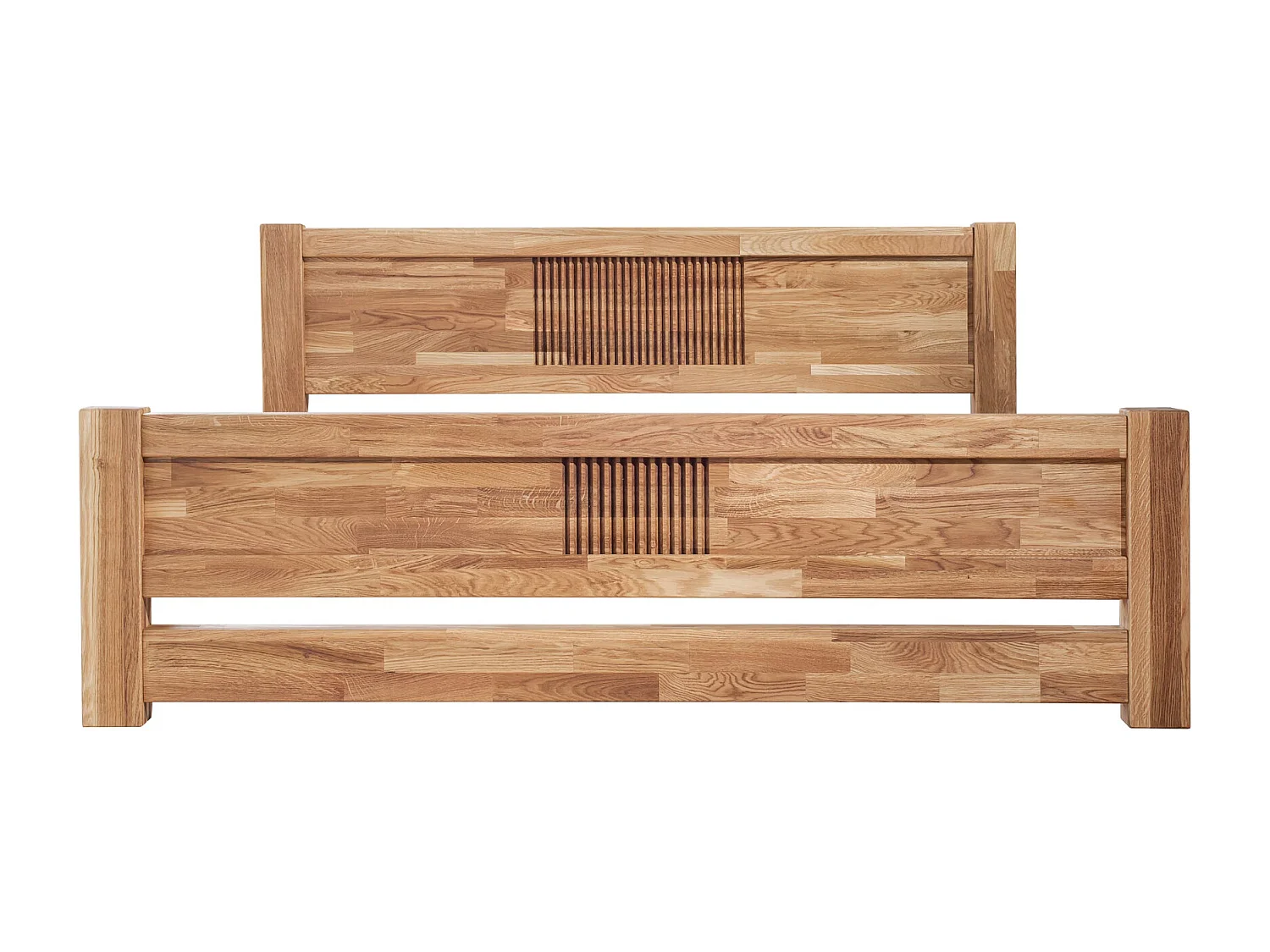 Lit en chêne massif naturel Valoria-180x200