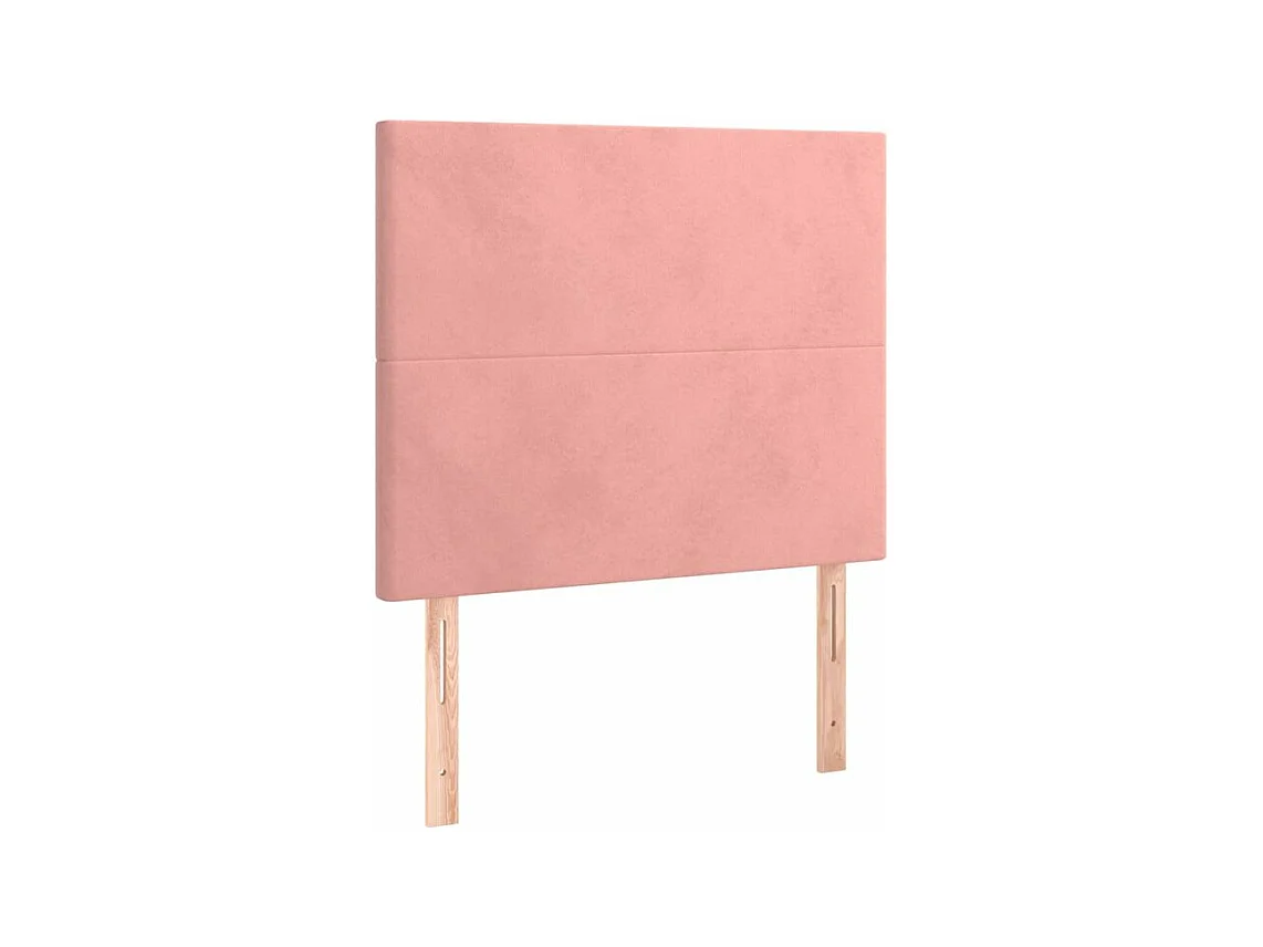 Sommier à lattes de lit avec matelas Rose 100x200 Velours