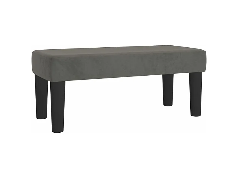Sommier à lattes de lit avec matelas Gris foncé 100x200