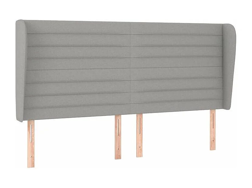 Sommier à lattes de lit avec matelas Gris clair 160x200 Tissu