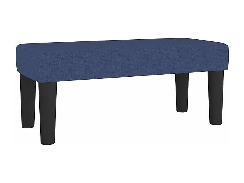 Sommier à lattes de lit avec matelas Bleu 90x190 Tissu