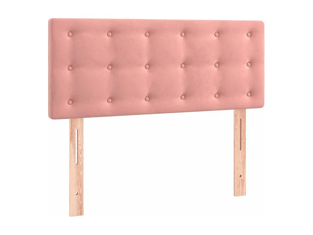 Sommier à lattes de lit avec matelas et LED Rose 100x200