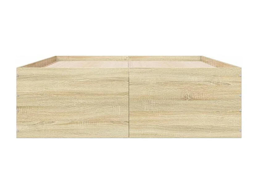 Cadre de lit chêne sonoma 120x190 bois d'ingénierie