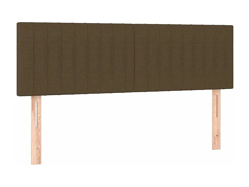 Sommier à lattes de lit avec matelas Marron foncé 140x200