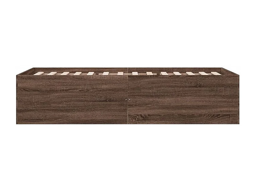 Cadre de lit chêne marron 90x200 bois d'ingénierie