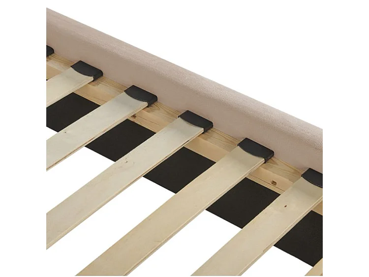 Lit capitonné Chesterfield velours Klouto-Couleur Beige-160x200